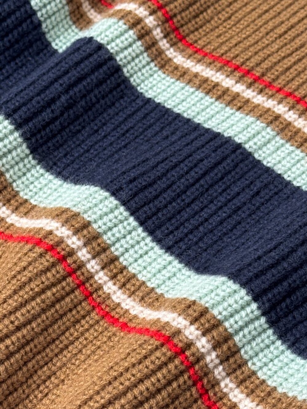 BRIXTON RACING STRIPE CREW SWEATER KNIT RETRO CLASSIC INSPO Y2K UTILITY STREET S - Picture 4 of 7